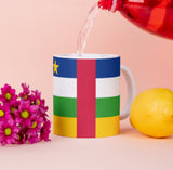 Zentralafrikanische Republik Tasse Flagge Pot Kaffeetasse National Becher Büro