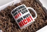 Lustige Kaffeetasse "Manchmal kann ich auch nett sein" Frühstück Morgen Arbeit Tasse Büro Geschenk