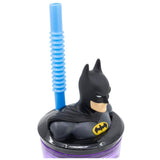 Batman 3D Plastikbecher mit Strohhalm für Kinder 360ml