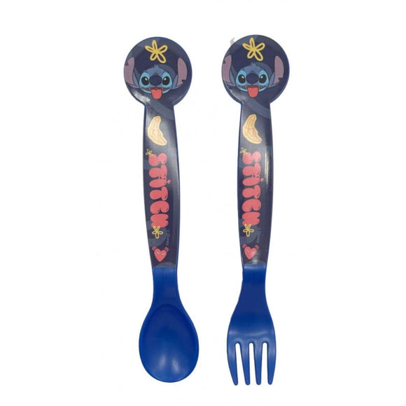 Stitch Kinder Plastik Besteckset – 2-teilig