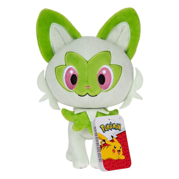 Felori Pokemon Kuscheltier - 20 cm Plüschtier weiches Stofftier Sprigatito