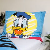 Donald Duck Bettwäsche - weiche Baumwolle 140x200 cm Kissen und Decke