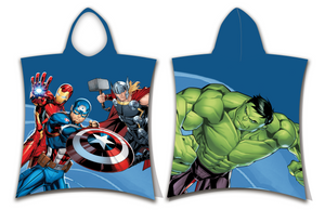 Avengers Kinder Poncho Marvel weicher Poncho kuschelig 50 x 110 cm Kuscheldecke