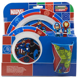 Marvel Avengers Plastik Geschirr Set 5-Teile Kunststoffset für Kinder
