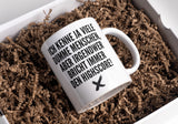 Lustige Kaffeetasse "Ich kenne ja viele dumme Menschen..." Frühstück Morgen Arbeit Tasse Büro Geschenk