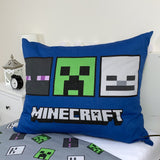 Minecraft Bettwäsche - weiche Baumwolle 140x200 cm Kissen und Decke