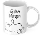 Lustige Kaffeetasse "Guten Morgen" Frühstück Arbeit Tasse Büro Geschenk