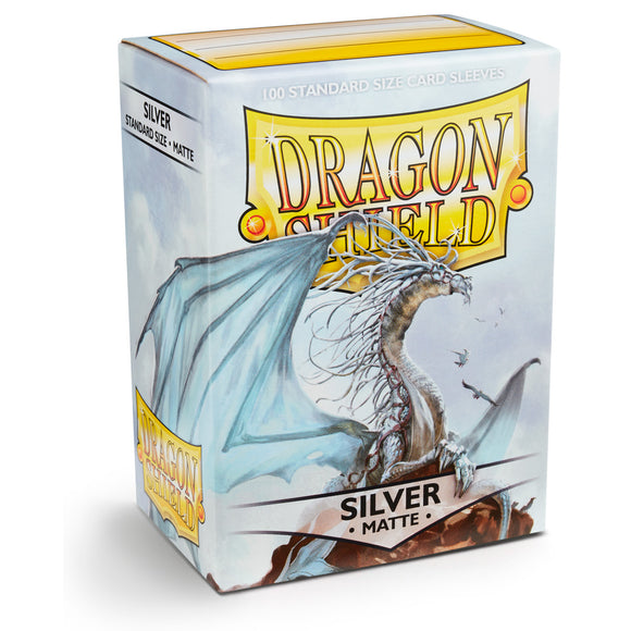 Dragon Shield Kartenhüllen Matte – Silver (100)