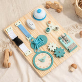 Montessori Beschäftigung Board - Sensorisches Brett - Kinder Lernspielzeug für Feinmotorik ab 3 Jahre
