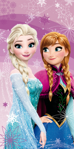 Frozen Handtuch Baumwolle Strand Badetuch 70x140cm Anna & Elsa