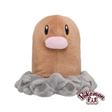 Pokemon Digda Kuscheltier - 11 cm Plüschtier Diglett