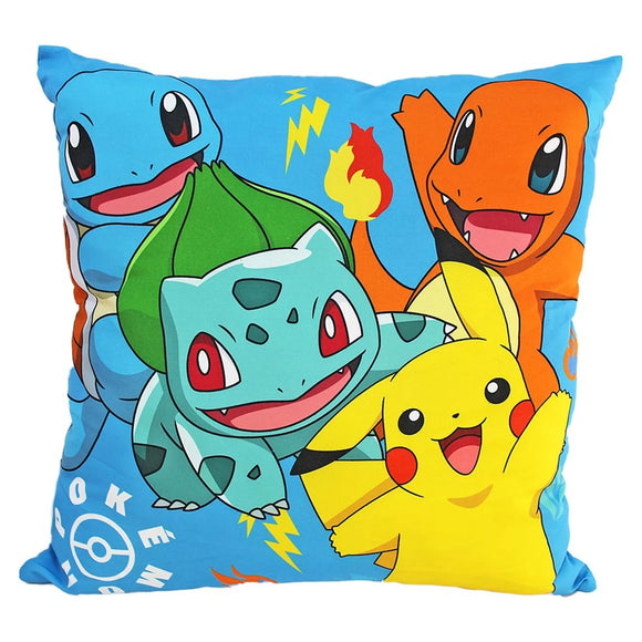 Pokemon Dekokissen 40×40 cm - Kissenbezug mit Füllung