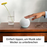 Echo Dot mit Uhr 5. Generation Amazon Smart Speaker mit Alexa Weiß