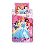 Disney Prinzessinnen Bettwäsche - 140x200 cm Baumwolle Kissen und Decke