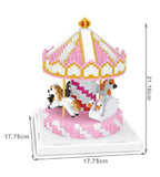 Karussell Bausatz Modell Klemmbausteine Micro-Bricks Bausteine