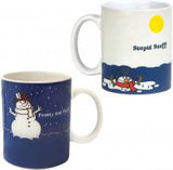 2er Set BigMouth Tasse mit großem Mund Motiv: Schneemann