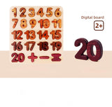 Buchstaben-Zahlen-Puzzle aus Holz – Lernspaß für Kinderhände