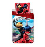 Miraculous Ladybug Bettwäsche - 140x200 cm weiche Baumwolle Kissen und Decke