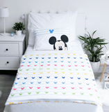 Micky Maus Kinder-Bettwäsche Mickey 100 x 135 cm - weiche Baumwolle