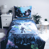Drachenzähmen leicht gemacht HTTYD Bettwäsche - weiche Baumwolle 140x200 cm Kissen und Decke