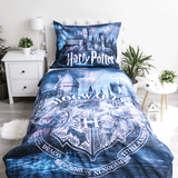 Harry Potter Bettwäsche - weiche Baumwolle 140x200 cm leuchtend Kissen und Decke