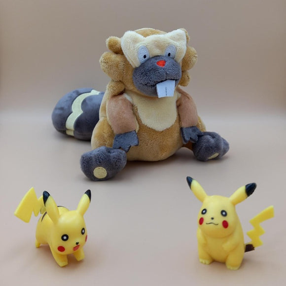Pokemon Bidifas Kuscheltier - 14 cm Plüschtier Bibarel