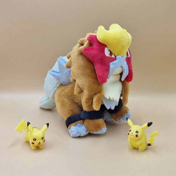 Pokemon Entei Kuscheltier - 14 cm Plüschtier Entei