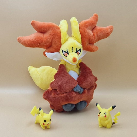 Pokemon Fennexis Kuscheltier - 19 cm Plüschtier Delphox