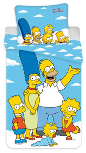 Simpsons Bettwäsche - weiche Baumwolle 140x200 cm Kissen und Decke