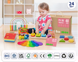 Montessori Educational Box, 25-36 Monate, 6-in-1, Lernspielzeug für Kleinkinder