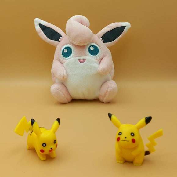 Pokemon Knuddeluff Kuscheltier - 13 cm Plüschtier Wigglytuff