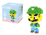 Luigi Super Mario LNO Micro-Bricks Figur Bausatz - Tinisu