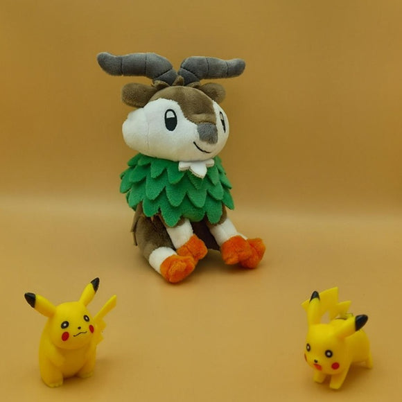Pokemon Mähikel Kuscheltier - 14 cm Plüschtier Skiddo
