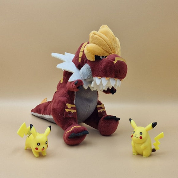 Pokemon Monargoras Kuscheltier - 17 cm Plüschtier Tyrantrum