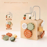 5-in-1 Montessori Aktivitätsbox aus Holz – Lernen, Sortieren & Entdecken mit Perlen und Paarspiel