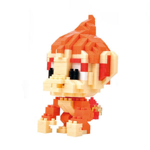 Pokemon LNO Micro-Bricks Figur Panflam / Chimchar - Tinisu