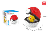 Pokemon Pikachu mit Pokeball LNO Micro-Bricks Figur - Tinisu