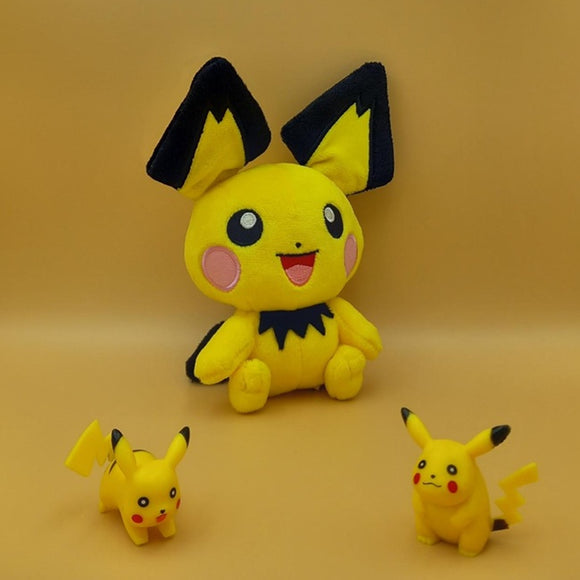 Pokemon Pichu Kuscheltier - 17 cm Plüschtier