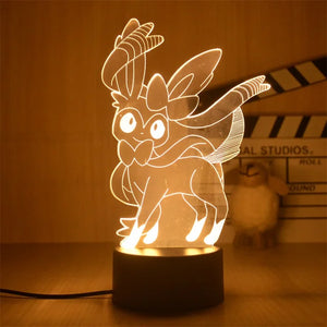 Pokemon Nachtlampe Feelinara - 3D Lampe für Kinder Sylveon