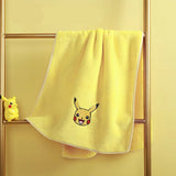 Pokemon Handtuch kleines Gesichtstuch Pikachu Enton Pummeluff 34x70 cm