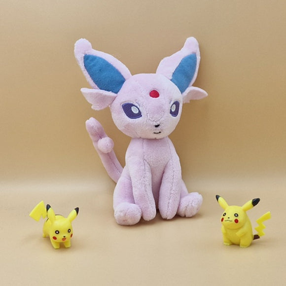 Pokemon Psiana Kuscheltier - 14 cm Plüschtier Espeon