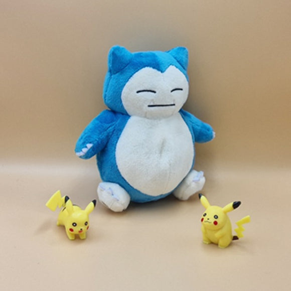 Pokemon Relaxo Kuscheltier - 13 cm Plüschtier Snorlax