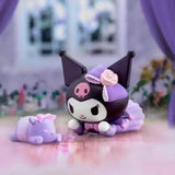 Hello Kitty Kuromi Figur - 8 cm Statue Kuromi Party Edition-Tinisu