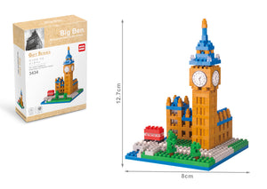 Big Ben London Wahrzeichen Modell LNO Micro-Bricks Bausteine - Tinisu