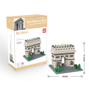 Arc de Triomphe Paris Wahrzeichen Modell LNO Micro-Bricks Bausteine - Tinisu