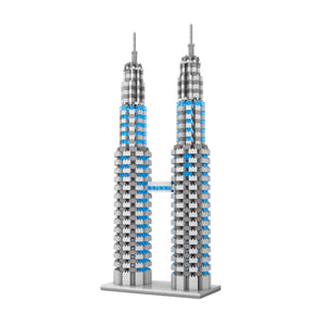 Petronas Zwillingstürme Kuala Lumpur Modell LNO Micro-Bricks Bausteine - Tinisu