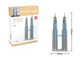 Petronas Zwillingstürme Kuala Lumpur Modell LNO Micro-Bricks Bausteine - Tinisu