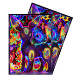 Pokemon Karten Hüllen Premium 50x Nachtara Glitzer Sleeves TCG Umbreon