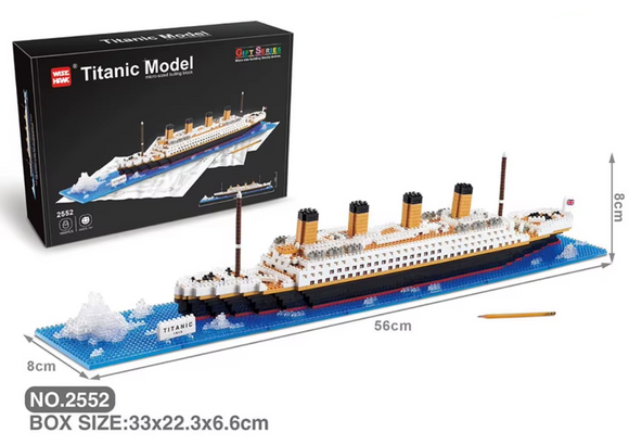 Titanic Modell Bausatz Schiff Klemmbausteine Micro-Bricks Bausteine