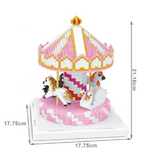 Karussell Bausatz Modell Klemmbausteine Micro-Bricks Bausteine